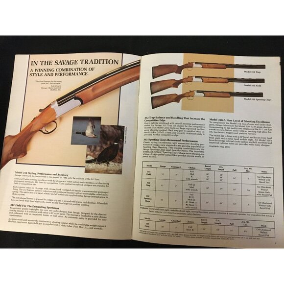 Savage Arms Inc. 1991 Firearms Catalog VINTAGE Long guns Rifles - Picture 4 of 6